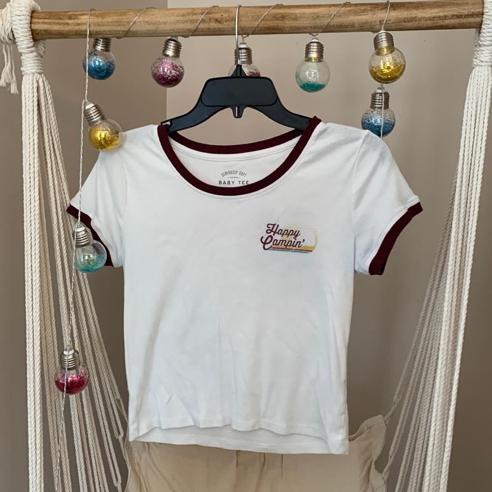 Aero- baby tee- medium- Happy Campin- 1974